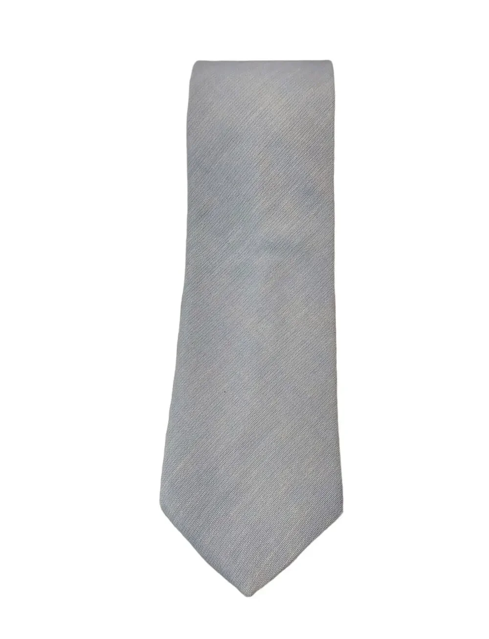 Van Heusen Men Necktie Tie Light Blue Polyester Linen 53